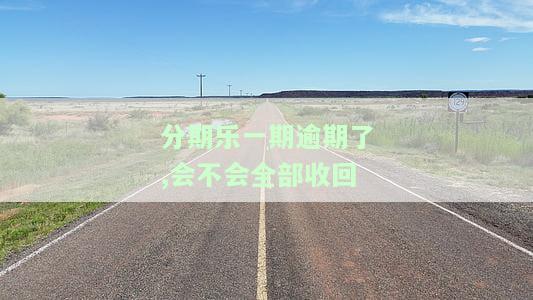 分期乐一期逾期了,会不会全部收回-分期乐逾一期了怎么办
