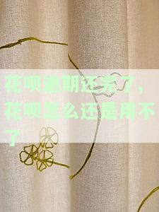 花呗逾期还完后仍无法使用，原因是什么？