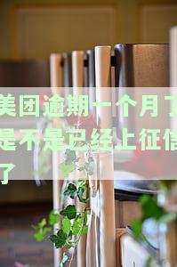 美团逾期一个月了，已上征信？处理方法及影响解析