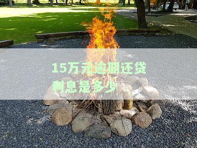 15万逾期一个月多少，逾期一个月的欠款15万会产生多少利息？