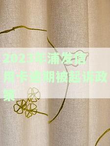 浦发信用卡逾期：协商还款流程、被起诉或上门时间、违约金及上征信问题全解答