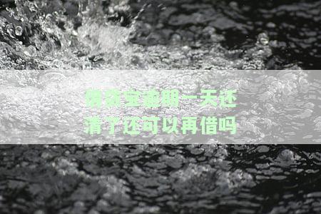借贷宝逾期1天的影响及处理方式