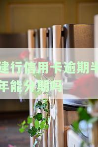 建行信用卡逾期半年能分期吗