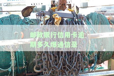 邮政银行信用卡逾期多久爆通信录啊，邮政银行信用卡逾期多长时间会被列入黑名单并公开通信记录？