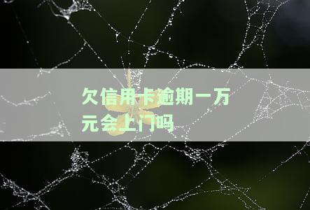 欠信用卡一万多会上门催收吗？解决办法是什么？