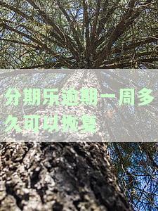 分期乐逾期一周后还款，能否继续使用？会影响征信吗？走什么流程？给家里发催收函合法吗？