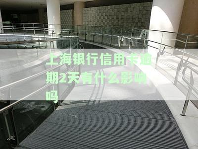 上海银行信用卡逾期2天有什么影响吗怎么办，信用卡逾期2天的影响及解决办法——以上海银行为例