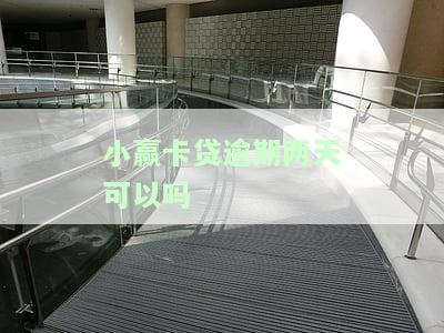 小赢卡贷逾期一天可以吗，小赢卡贷：逾期一天会有怎样的影响？