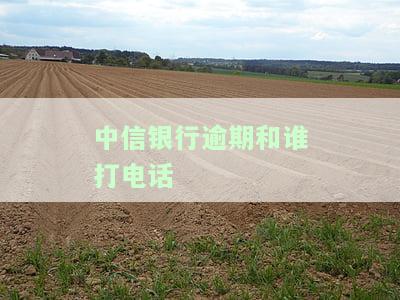 中信银行逾期和谁打电话-中信银行逾期和谁打电话催收