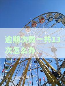 逾期次数一共13次怎么办？过多逾期如何解决？