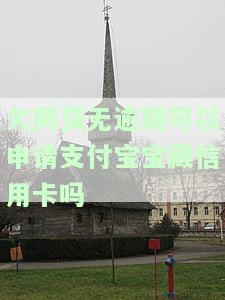 欠网贷无逾期可以申请支付宝宝藏信用卡吗-欠网贷无逾期可以申请支付宝宝藏信用卡吗