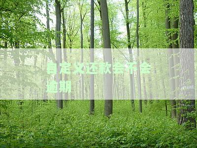 自定义还款会不会逾期