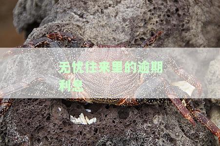 无忧往来里的逾期利息-无忧往来借条逾期怎么办