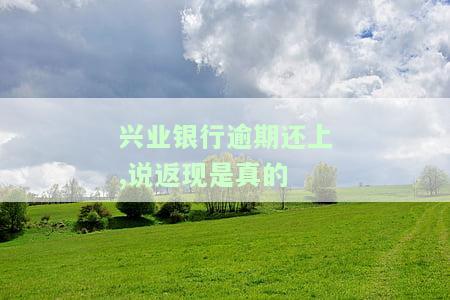 兴业银行逾期还上,说返现是真的
