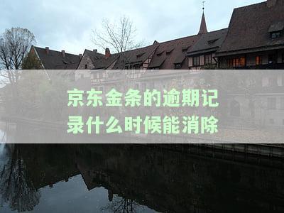 京东金条的逾期记录什么时候能消除掉，如何消除京东金条的逾期记录？