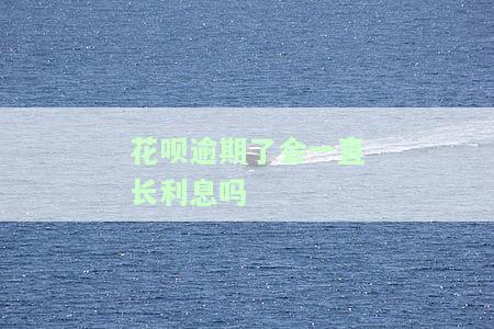 花呗逾期还款会影响征信吗？真上征信吗？如何恢复？