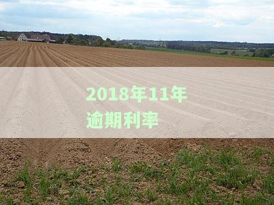 2018年11年逾期利率