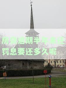 房贷逾期半年未还罚息要还多久？如何计算利息？处理方法及影响