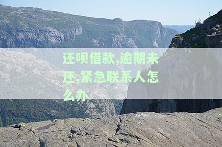 还呗借款,逾期未还,紧急联系人怎么办