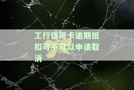 工行信用卡逾期抵扣可不可以申请取消，如何取消工行信用卡逾期抵扣？