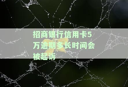 招商银行信用卡5万逾期多久会被告？答案在这！
