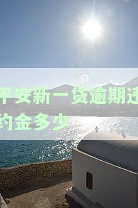 平安新一贷逾期后应与哪个部门协商还款？包括本金、展期申请和上门催收的影响，以及逾期多长时间会影响征信。