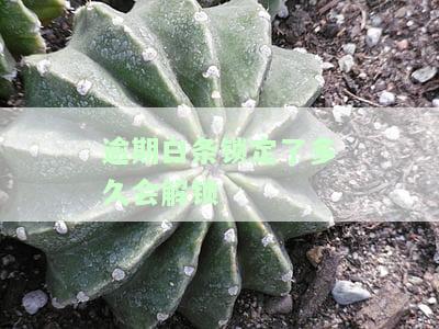 白条逾期锁定解除后额度是多少？需要满足何种信用条件？能否恢复使用？解锁时间及解封方法全解析