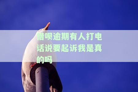 借呗逾期打电话说今天不还就会被起诉，需承担起诉费用