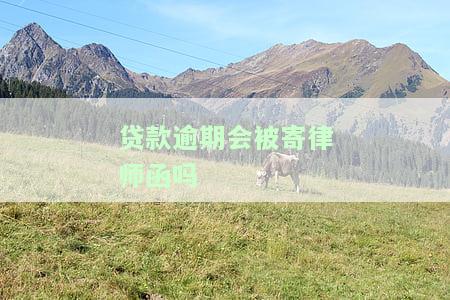 贷款逾期会被寄律师函吗