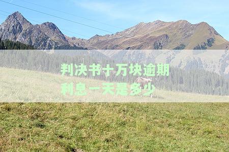 法院判10万7年利息多少？详解本金、执行与不还款的后果