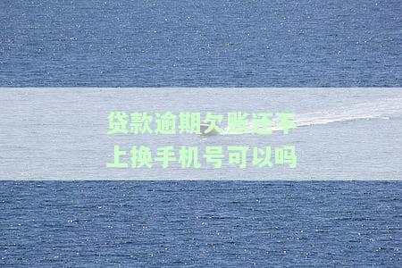贷款逾期换手机号有用吗，更换手机号是否能解决贷款逾期问题？