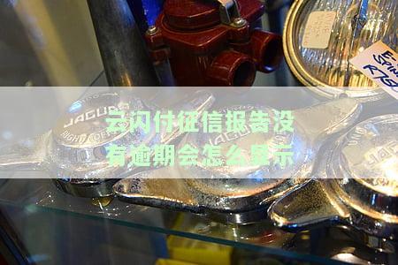云闪付征信报告没有逾期会怎么显示-云闪付征信报告没有逾期会怎么显示呢