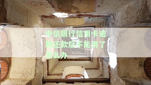 中信银行信用卡逾期还款后不能用了怎么办，中信银行信用卡逾期未还，如何恢复使用？