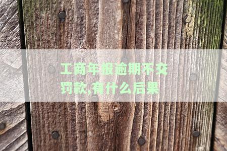 工商年报逾期罚款多少，工商年报逾期罚款标准解析