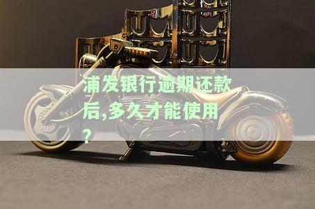 浦发银行逾期还款后,多久才能使用额度，浦发银行逾期还款后，恢复额度需要多长时间？