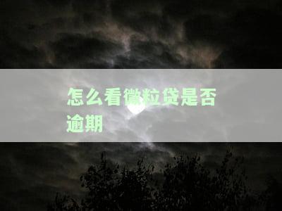 怎么看微粒贷是否逾期？如何查看逾期记录、还款情况及总欠款？