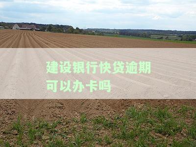 建行快贷逾期一次能否再次申请？影响安全吗？可以申请分期吗？逾期多久还款还能申请？逾期一天还能借款吗？逾期一年能协商吗？
