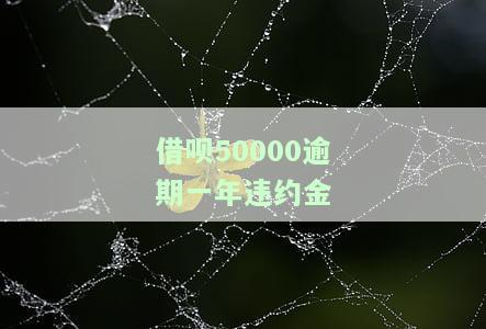 借呗逾期50000一年罚息多少？是否会被起诉？逾期一年利息如何计算？