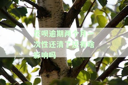花呗逾期两个月全额还款后能否涨额度？影响使用吗？