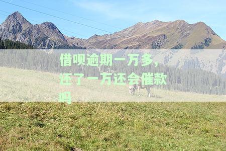 借呗逾期一万多,已还一万，还会催款吗？上门核实风险如何避免？