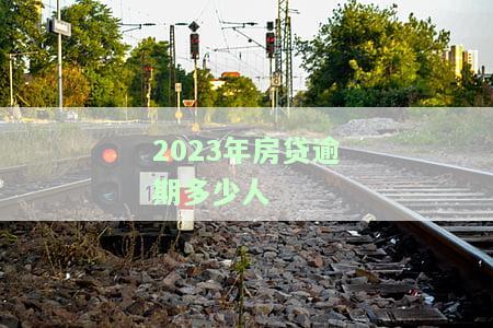 2023年房贷逾期多少人会被起诉？2020-2022年房贷逾期情况及应对策略