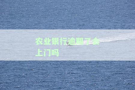 农业银行逾期了会上门吗？真相解析及应对策略