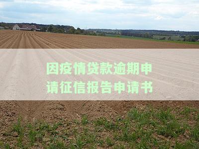 疫情期间贷款逾期申请及期处理指南