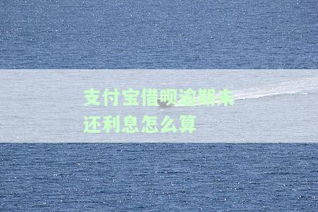 支付宝借呗逾期还款利息：一天多少钱？合理围及影响因素解析