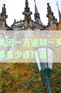 美团一万逾期一天的违约金如何计算？逾期一年会有何影响？