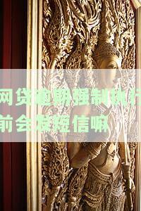 网贷逾期强制执行前会发短信吗？怎么办？