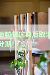 微粒贷逾期取消分期了,需一次性付款，解决微粒贷逾期：取消分期后，需一次性付清欠款