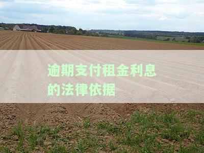 逾期支付租金请求利息的依据是什么，探讨逾期支付租金请求利息的法律依据