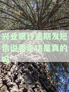 兴业银行发消息来说逾期严重会派人来上门催收，合法吗？