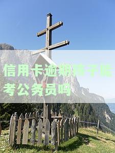 信用卡逾期孩子能考公务员吗
